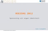 ROEIDAG 2012 Sponsoring uit eigen identiteit. Wie komt op het idee van sponsoring Organisch proces •Bestuur? •Commissie? •Lid van de roeiclub? •Zakelijke.