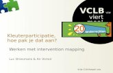 Vrije-CLB-Koepel vzw VCLB vzw viert mee! Kleuterparticipatie, hoe pak je dat aan? Werken met intervention mapping Luc Driesmans & An Victoir.