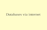 Databases via internet. Zo werken Statische HTML-pagina’s.