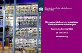 Wetsvoorstel stelsel openbare bibliotheekvoorzieningen Technische briefing OCW 25 april 2013 KB Den Haag.
