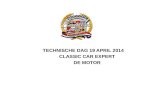 TECHNISCHE DAG 19 APRIL 2014 CLASSIC CAR EXPERT DE MOTOR
