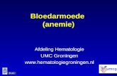 Afd. Hematologie umcg Bloedarmoede (anemie) Afdeling Hematologie UMC Groningen .