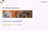 De Woningbouw Dilemma's bespreken Een workshop door Bouwen aan Integriteit 22 januari 2012.