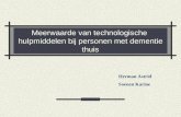 Meerwaarde van technologische hulpmiddelen bij personen met dementie thuis Herman Astrid Soenen Karine.