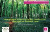 Investeren in toeristische producten: Vlaanderen betaalt mee Lisbeth Stalpaert en Els Brouwers Toerisme Vlaanderen - Toeristisch-Recreatieve Projecten.