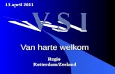 Van harte welkom Regio Rotterdam/Zeeland 13 april 2011.