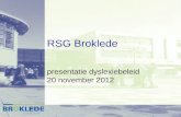RSG Broklede presentatie dyslexiebeleid 20 november 2012.
