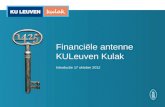 Financiële antenne KULeuven Kulak Introductie 17 oktober 2012.