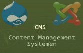 CMS Content Management Systemen. CMS: wat het is  Website vanuit database met:  Teksten, beelden  Gebruikers  Beheerders  Redacteurs/journalisten.