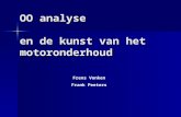 OO analyse en de kunst van het motoronderhoud Frens Vonken Frank Peeters.
