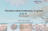 Flexibel rekenonderwijs in groep 3 en 4 Bijeenkomst 5 Karen van Hulten k.v.hulten@ochadvies.nl Marleen van der Logt m.v.d.logt@ocghadvies.nl.