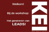 Welkom! Bij de workshop: Het genereren van LEADS!.