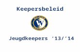 Keepersbeleid Jeugdkeepers ‘13/’14. Trainersbijeenkomst 1.Introductie 2.Plannen 3.Keepersvisie 4.Indeling 5.Afspraken 6.Contactgegevens.