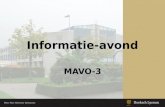 Informatie-avond MAVO-3. Programma van Toetsing en Afsluiting   bovenbouw  PTA.