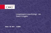 Loopbaan(coaching) en leerlingen Hans de Wit CINOP.