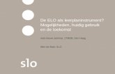 De ELO als leerplaninstrument? Mogelijkheden, huidig gebruik en de toekomst ned-moove seminar, 17/9/08, Den Haag Wim de Boer, SLO.