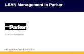 P1.9b Lean Management LEAN Management in Parker. 2 Het overzicht Wat is lean voor Parker De waarde creatie Een visueel transformatie proces.
