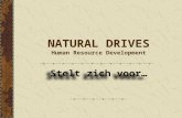 NATURAL DRIVES Human Resource Development Stelt zich voor…