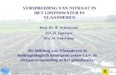 Laboratorium voor Toegepaste Geologie en Hydrogeologie VERSPREIDING VAN NITRAAT IN HET GRONDWATER IN VLAANDEREN De indeling van Vlaanderen in hydrogeologisch.