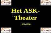 Het ASK- Theater 1901-2006. heet alle kinderen, leerkrachten, ouders, genodigden, gasten en andere belangstellenden van harte welkom bij “Koning van Katoren”