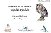 Overleven bij de Steenuil Inzichten vanuit de populatiedynamica Caspar Hallman Ruud Foppen 27 oktober 2012.