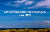 Meteorologische toepassingen van GPS Siebren de Haan.