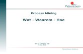 Pallas Athena Solutions Process Mining Wat - Waarom - Hoe Drs. J. (Jorgen) Eijt 15 mei, 2008.