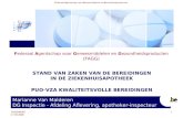 Federaal Agentschap voor Geneesmiddelen en Gezondheidsproducten (FAGG) Marianne Van Malderen DG Inspectie - Afdeling Aflevering, apotheker-inspecteur FAGG/MVM.