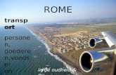 ROME transport van personen, goederen, voedsel en water in de oudheid & nu.