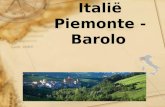 Noord Italië Piemonte - Barolo. Piemonte telt het grootste aantal kwaliteitswijnen van Italië. Op een strook van nauwelijks 20 kilometer vind je meerdere.