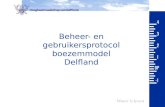 Beheer- en gebruikersprotocol boezemmodel Delfland.