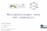 Mailoplossingen voor het onderwijs bastiaan ludeking b.ludeking@qlict.nl 06-19090595 .
