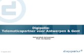© Digipolis 2011 Universiteit Antwerpen Prof. De Backer Universiteit Antwerpen Prof. De Backer.