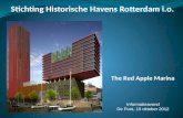 Informatieavond De Punt, 10 oktober 2012. Agenda Introductie Stichting Historische Havens Rotterdam i.o. Sloepenhaven the Red Apple Marina Planning en.
