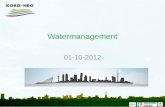 Watermanagement 01-10-2012. Inhoud Watermanagement en de ondergrond? Klimaat, menselijk handelen en het landschap Uitdagingen en oplossingen Casus.