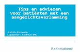 Tips en adviezen voor pati«nten met een aangezichtsverlamming Judith Oostveen Logopedist Radboud UMC