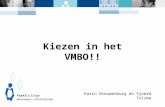 FarelCollege Meerwegen scholengroep Kiezen in het VMBO!! Karin Nieuwenburg en Sjoerd Tolsma.