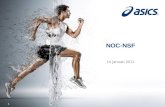 NOC-NSF 14 januari 2011 1. Introductie Essentieel voor de marathon: Training Rust Voeding Materiaal.