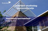 Naschools sportaanbod Marijke de Groot Landelijke studiedag basisonderwijs.