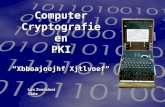 Computer Cryptografie en PKI “Xbboajoojhf Xjtlvoef” Lex Zwetsloot Csite “Xbboajoojhf Xjtlvoef” Lex Zwetsloot Csite.