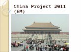 China Project 2011 (EM). Inhoud Reisschema Wat neem ik mee? Do & Don’t Kamerindeling & voorbereidingen Q&A?