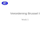 Verordening Brussel I Week 5. © mr. J. Keizer, 2008 Opbouw Brussel I (EEX-Vo) onderwerpen: a.bevoegdheid van rechters b.erkenning.