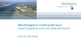 Morfologisch onderzoek kust zand suppleren en wat daarvan komt Ad van der Spek.