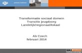 Ab Czech februari 2014 Transformatie sociaal domein Transitie jeugdzorg Landelijk/regionaal/lokaal.