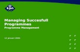 Managing Succesfull Programmes Programma Management 12 januari 2005.
