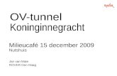 OV-tunnel Koninginnegracht Milieucafé 15 december 2009 Nutshuis Jan van Male ROVER Den Haag.