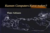 Kunnen Computers Kunst maken? Pieter Adriaans. Opbouw The Four Lovelace questions Wat is dat: een computer? Harde en Zachte Artificiele Intelligentie.