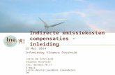 Indirecte emissiekosten compensaties - inleiding 15 Mei 2014 Infomiddag Vlaamse Overheid Jorre De Schrijver Vlaamse Overheid tel: 02/553.70.17 E-mail: