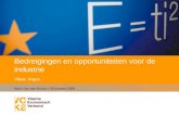 Bedreigingen en opportuniteiten voor de industrie Vleva Argus Marc Van den Bosch / 26 oktober 2009.