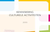 KENNISKRING CULTURELE ACTIVITEITEN 2010. Doelen Ontwikkeling van een programma t.b.v. de Boekenweek 2010 Ontdekken van de leerstijlen Plan van aanpak.